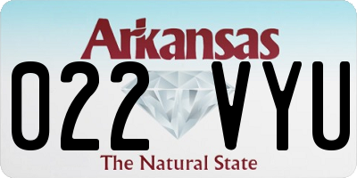 AR license plate 022VYU