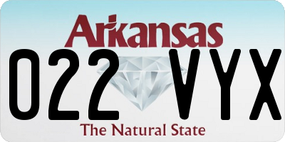 AR license plate 022VYX