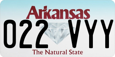 AR license plate 022VYY