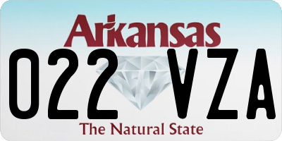 AR license plate 022VZA