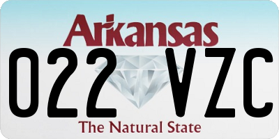 AR license plate 022VZC