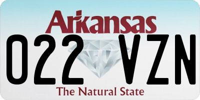 AR license plate 022VZN