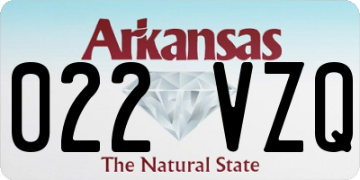 AR license plate 022VZQ