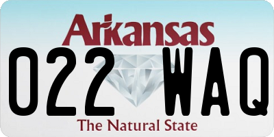 AR license plate 022WAQ