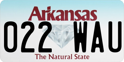 AR license plate 022WAU