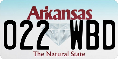 AR license plate 022WBD