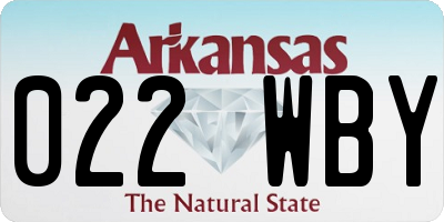AR license plate 022WBY