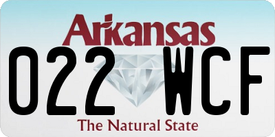 AR license plate 022WCF