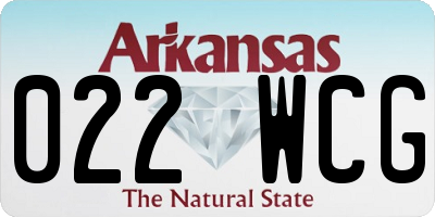 AR license plate 022WCG