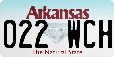 AR license plate 022WCH