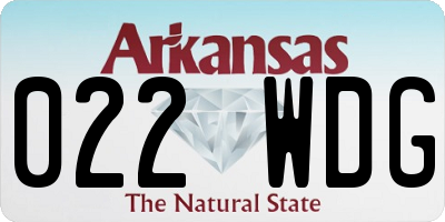AR license plate 022WDG