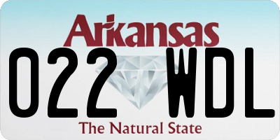 AR license plate 022WDL
