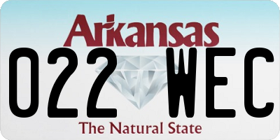 AR license plate 022WEC