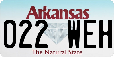 AR license plate 022WEH