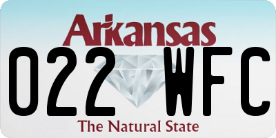 AR license plate 022WFC