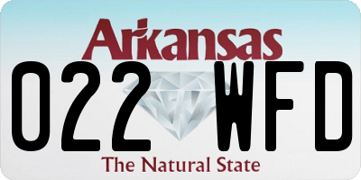 AR license plate 022WFD