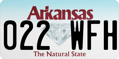 AR license plate 022WFH