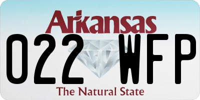AR license plate 022WFP