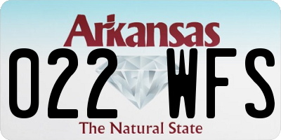 AR license plate 022WFS