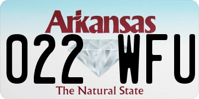 AR license plate 022WFU
