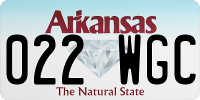 AR license plate 022WGC