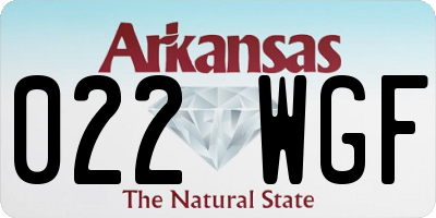 AR license plate 022WGF