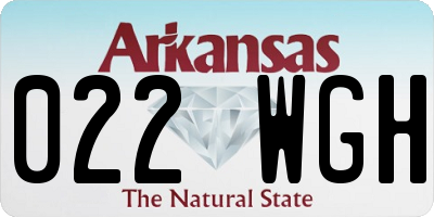 AR license plate 022WGH