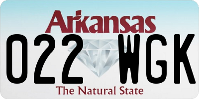 AR license plate 022WGK