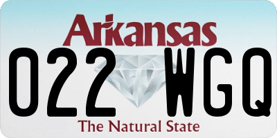 AR license plate 022WGQ