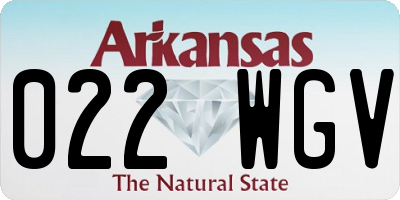 AR license plate 022WGV
