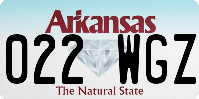 AR license plate 022WGZ