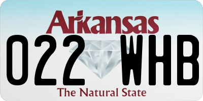 AR license plate 022WHB