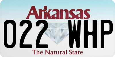 AR license plate 022WHP