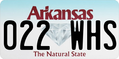 AR license plate 022WHS