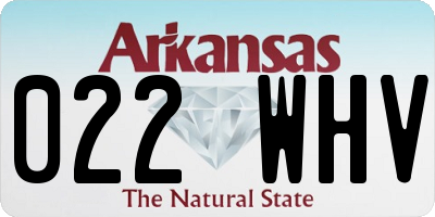 AR license plate 022WHV