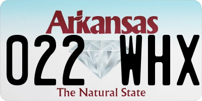 AR license plate 022WHX
