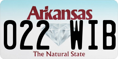 AR license plate 022WIB