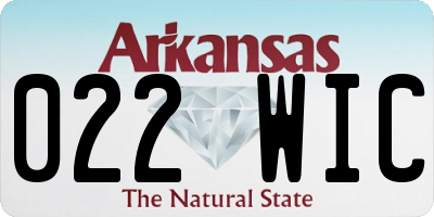 AR license plate 022WIC