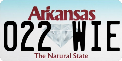 AR license plate 022WIE