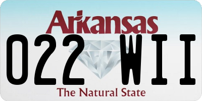 AR license plate 022WII