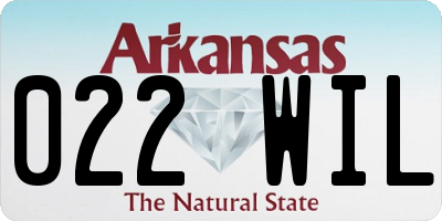 AR license plate 022WIL