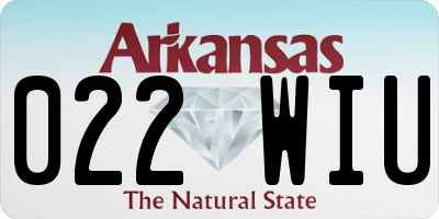 AR license plate 022WIU