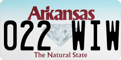 AR license plate 022WIW