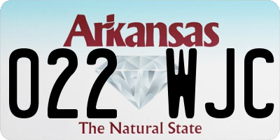 AR license plate 022WJC