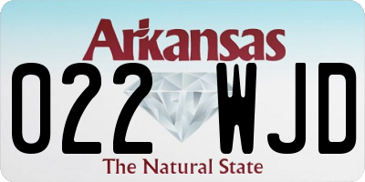 AR license plate 022WJD