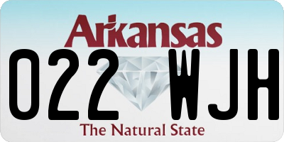 AR license plate 022WJH