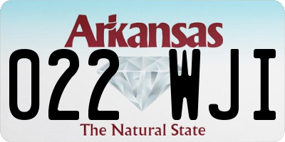 AR license plate 022WJI