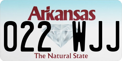 AR license plate 022WJJ