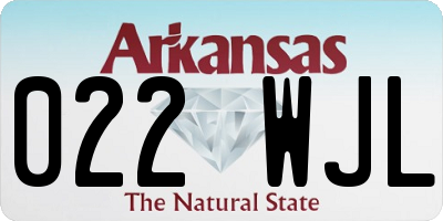 AR license plate 022WJL