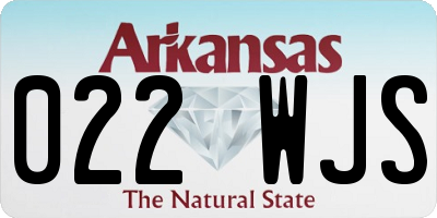 AR license plate 022WJS